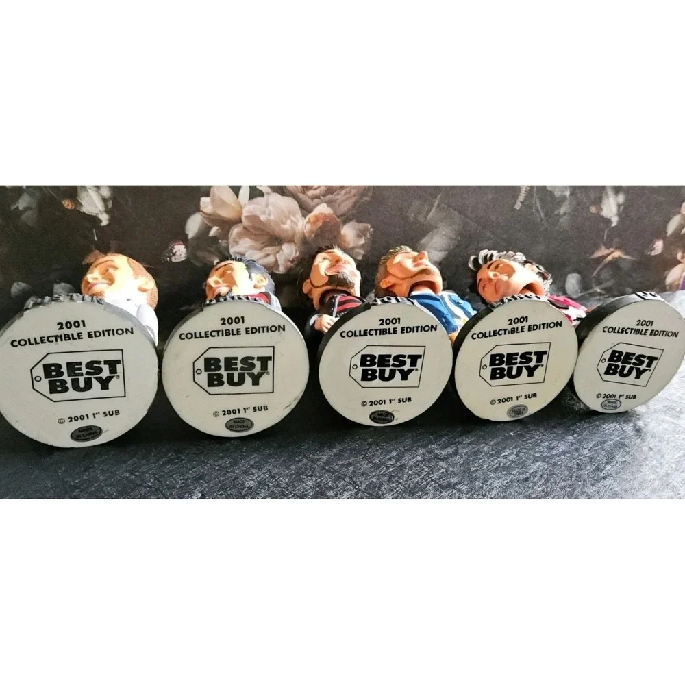Vtg NSYNC Best Buy Exclusive Collectible Bobblehead Dolls W Boxes FULL SET‎ 2001